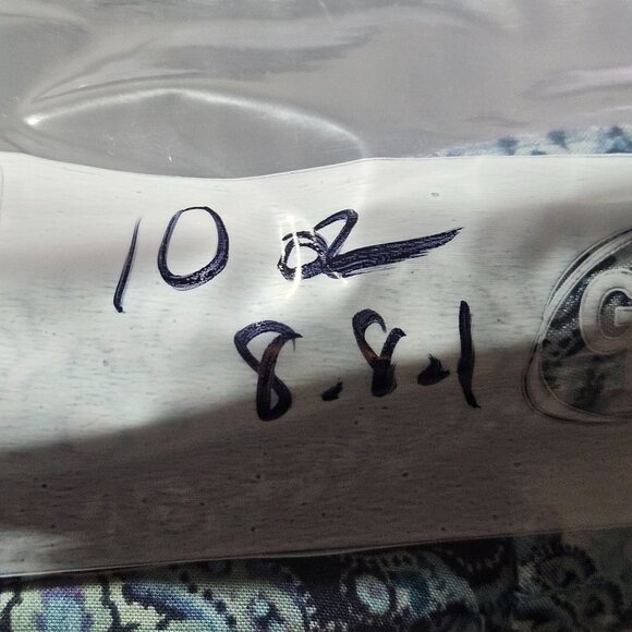 J. Jill Women’s Blue Print Top L Button Down Boho Chic Coastal Cowgirl Light - Picture 13 of 13